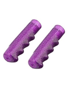 Lowrider Grips 7/8 long 115mm Sparkle/Purple.
